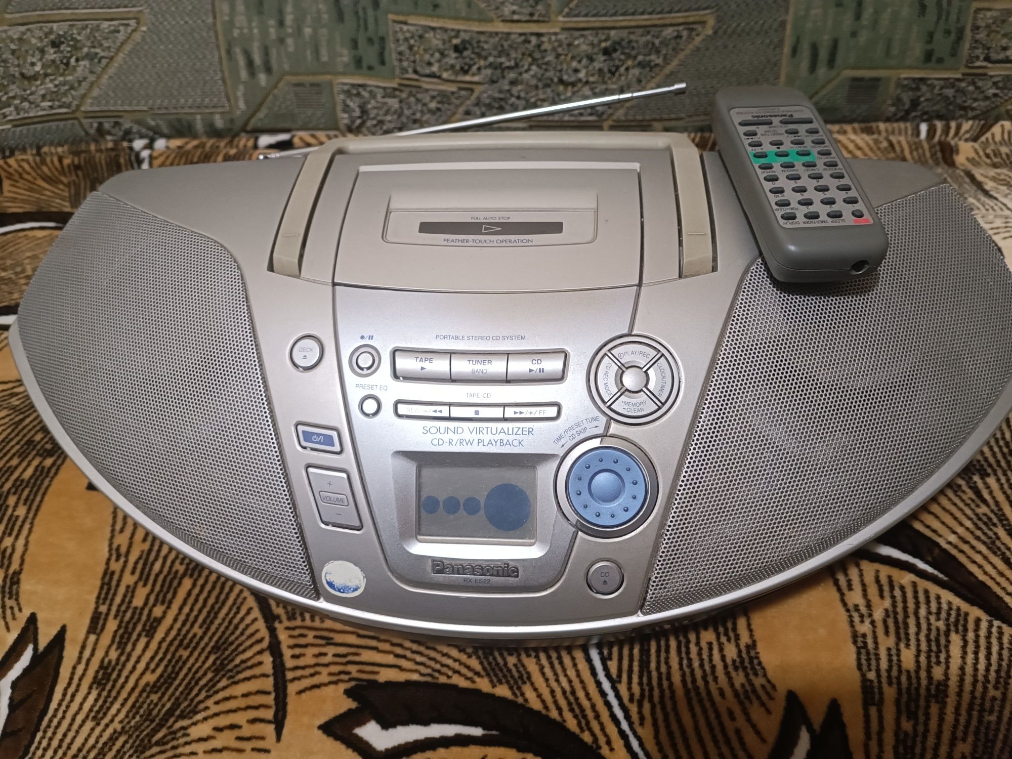 Касетний плеер PSRX 400/часи. будильник автореверс.панасоник 22.