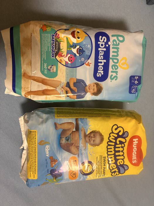 Підгузки-трусики для плавання Huggies та Pampers розмір 5-6