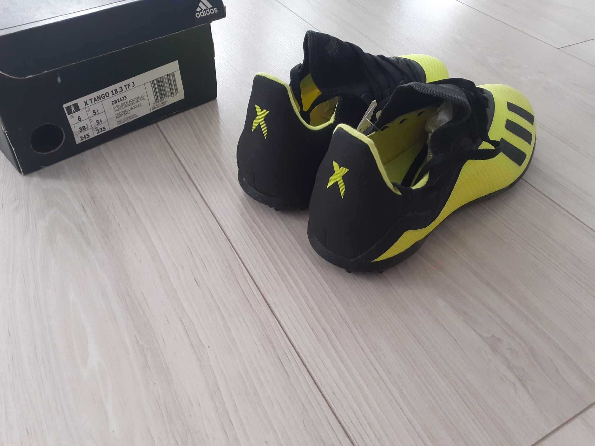 Buty piłkarskie, turfy Adidas X Tango 18.3 TF, Junior, rozmiar 38 2/3