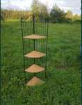 Regał / witryna narożna/ rattan wymiary 142x30x30