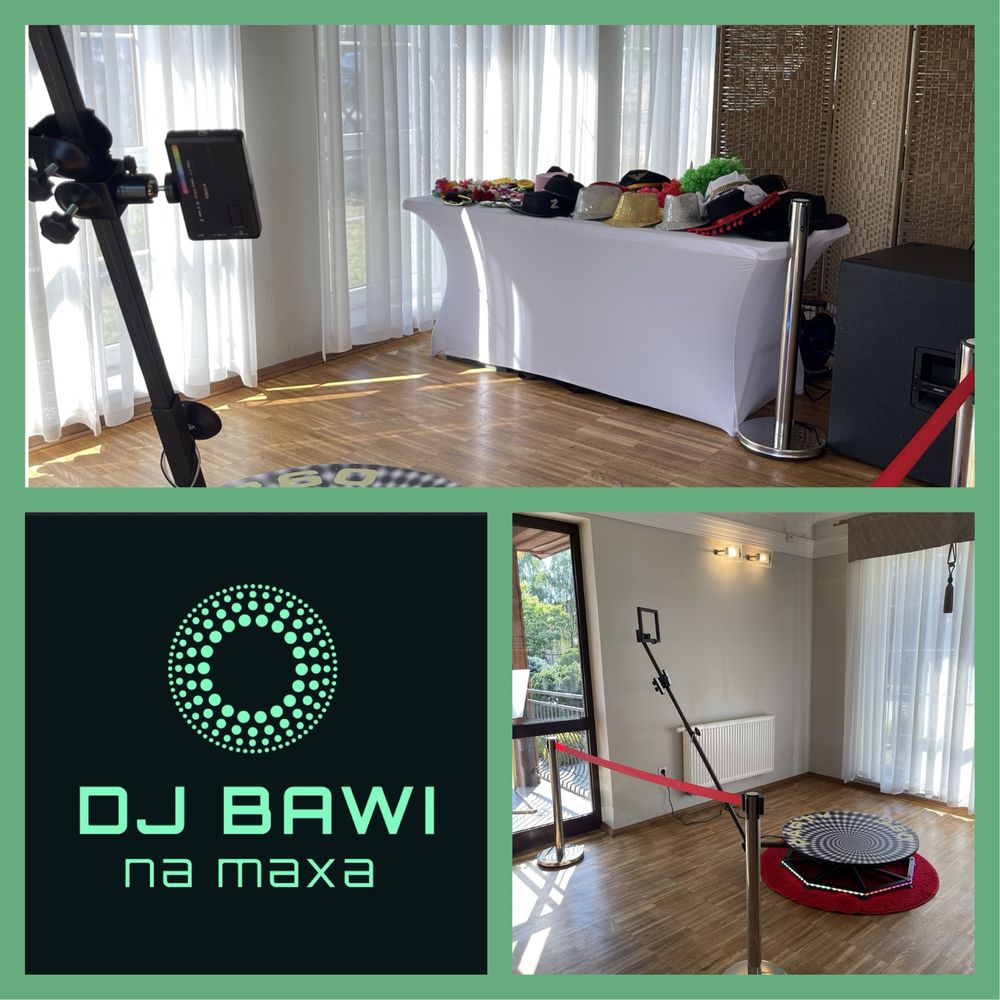 DJ wesele + Videobudka 360, studniówka, konferansjer , Fotobudka 360