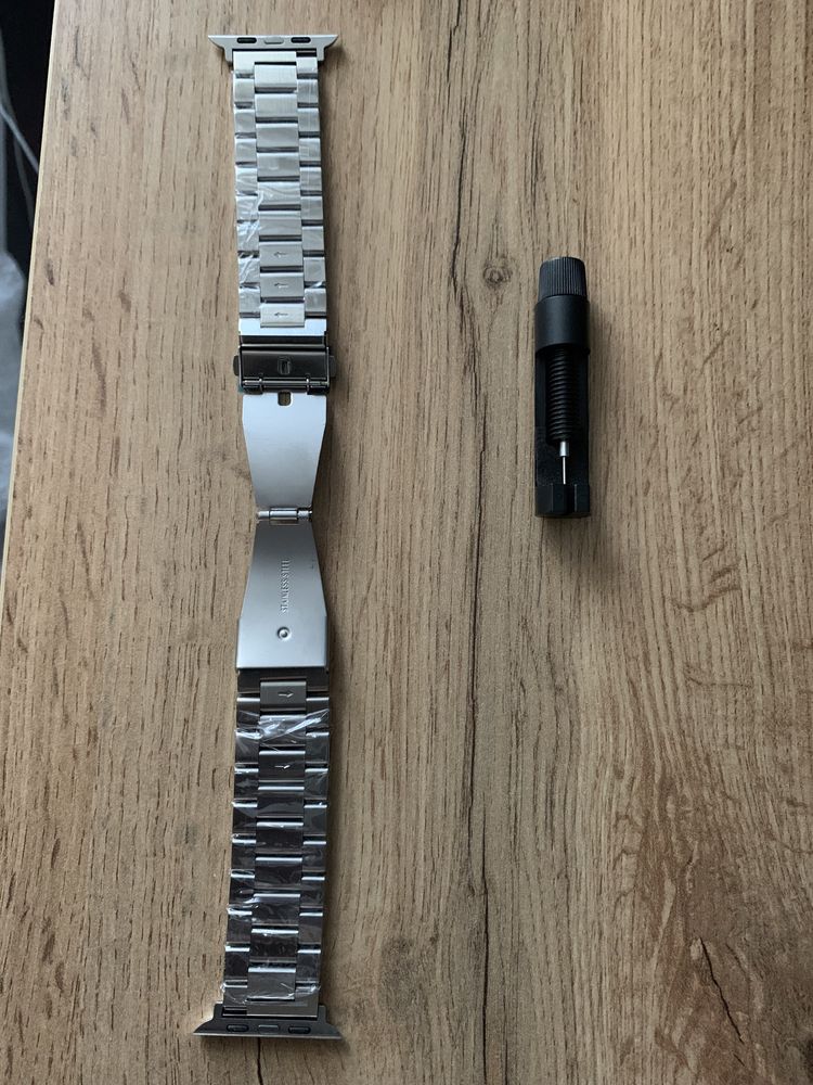 Ремешок браслет из нержавеющей стали  для Apple Watch 42/44/45/49 мм