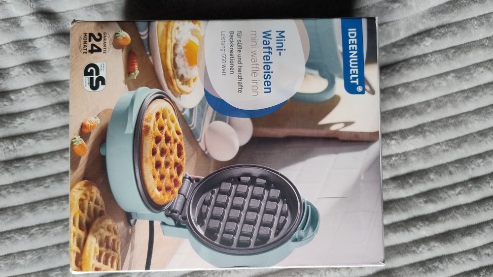 Nowa Mini gofrownica w pastelowym kolorze