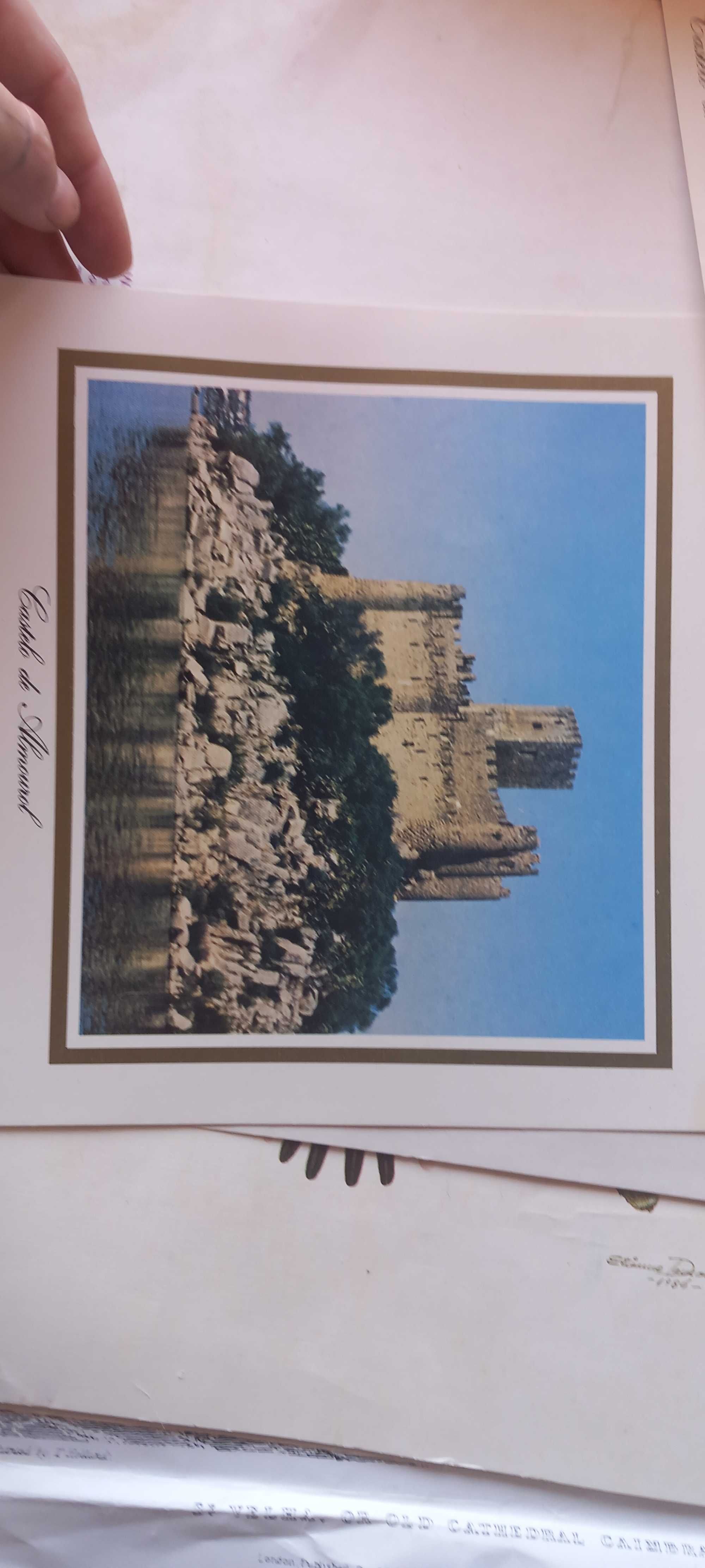 Litografias di castelo de Almourol e de Sabugal.