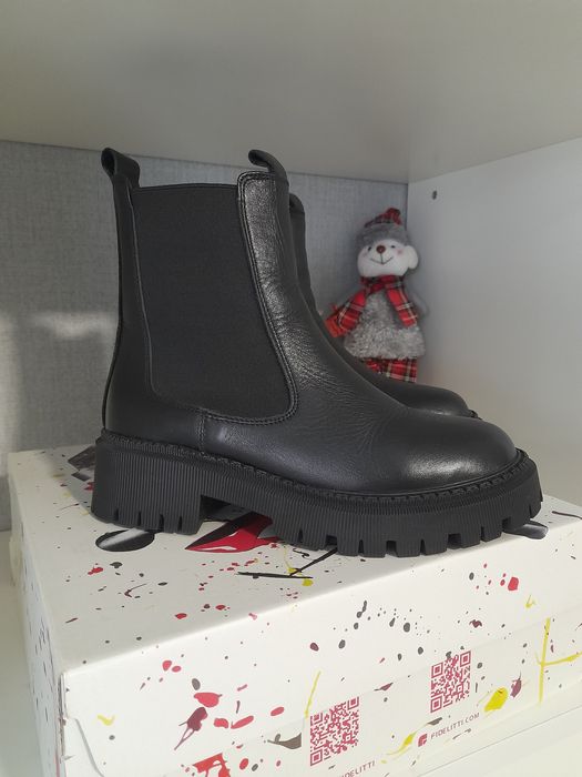 Ботинки  зимние челси кожа  Fidelitti