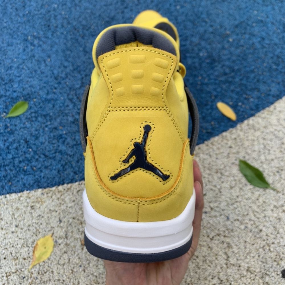Кросівки Nike Air Jordan 4 Retro Lightning Yellow Джордани жовті ретро