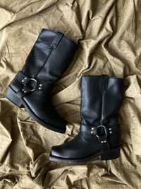Кожаные ботинки Buffalo женские ковбойские туфли 40 казаки