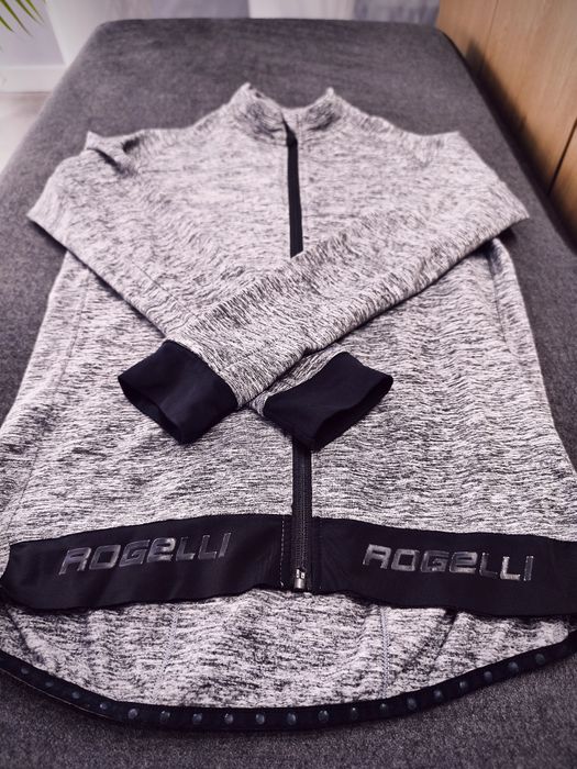 Bluza rowerowa kolarska rogelli roz S szara ocieplana