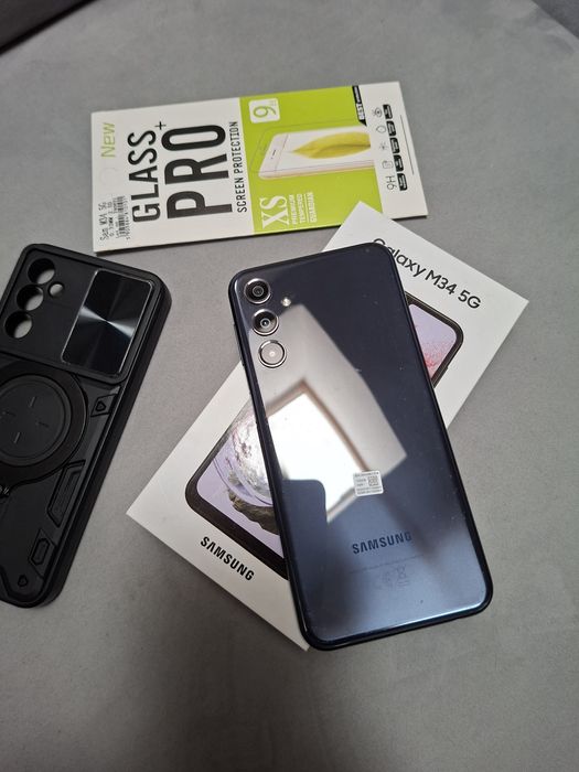 Samsung  M34  5G + etui i szkło