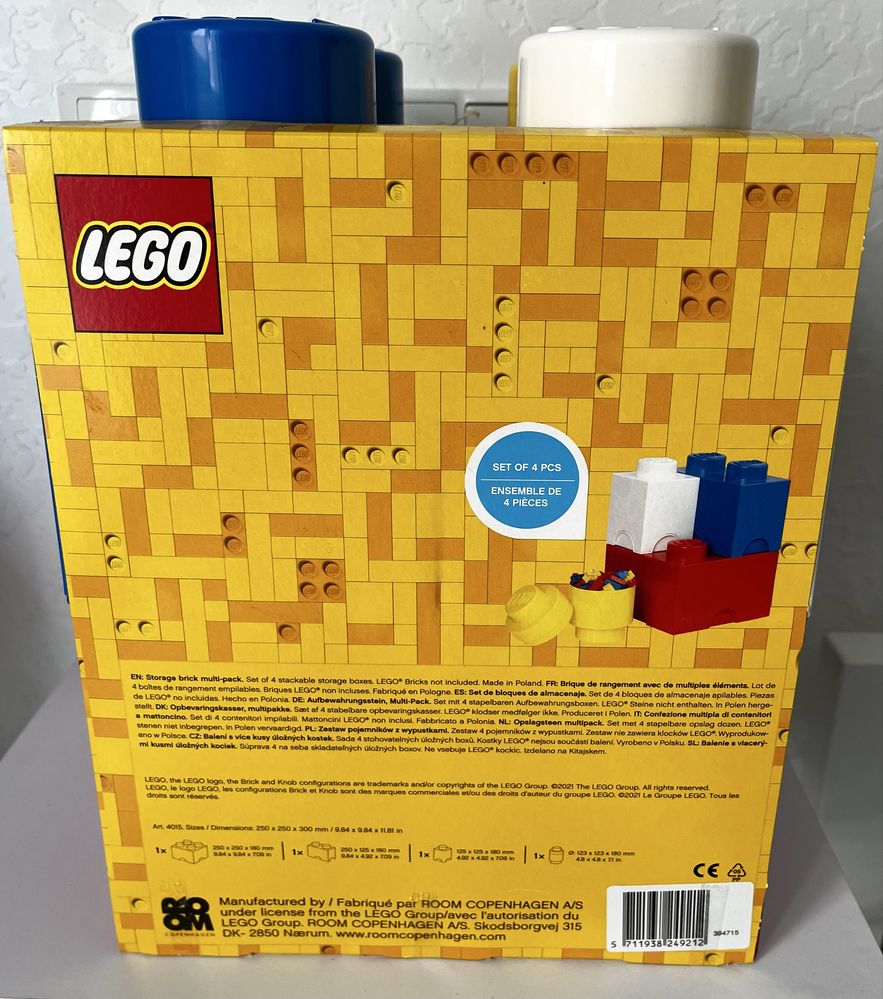 LEGO Storage Brick Multi-Pack L (4015) - набір для зберігання, новий