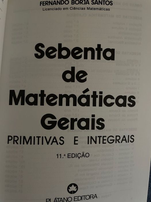 Sebenta de Matemáticas Gerais