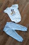Komplet dla chlopca spodnie i body 98