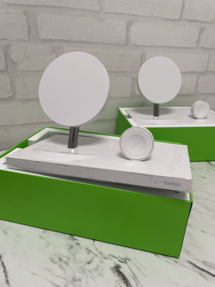Бздротова Станція  для Apple BELKIN 2-IN-1 WIRELESS White Біла