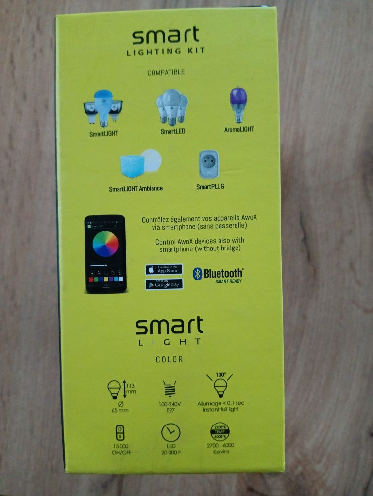 AWOX SKPL-C9-E27 SmartKIT żarówka inteligentna + przełącznik- pilot