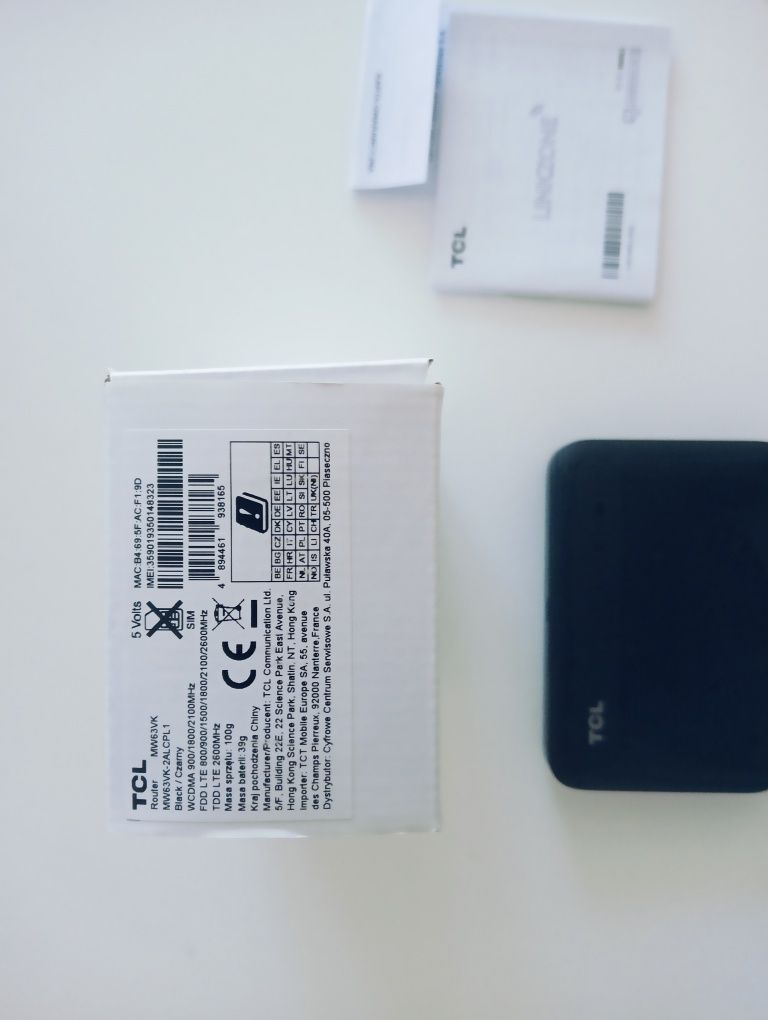 Router bezprzewodowy z 4G TCL Link Zone LTE Cat6