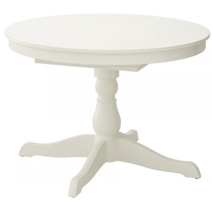 Ikea stol rozkladany bialy