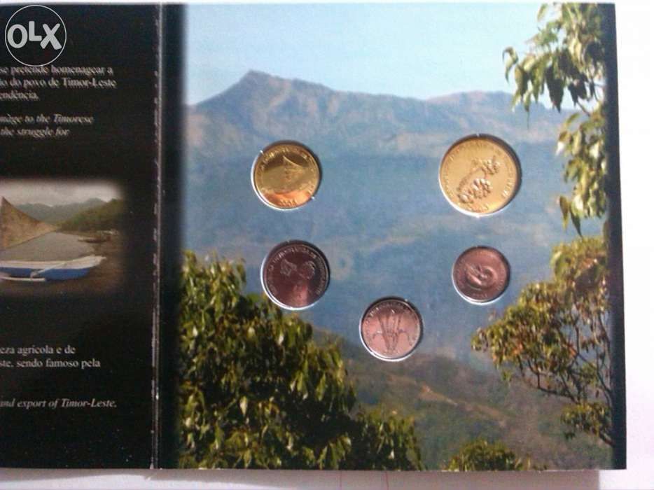 Moedas em bnc timor leste 2003