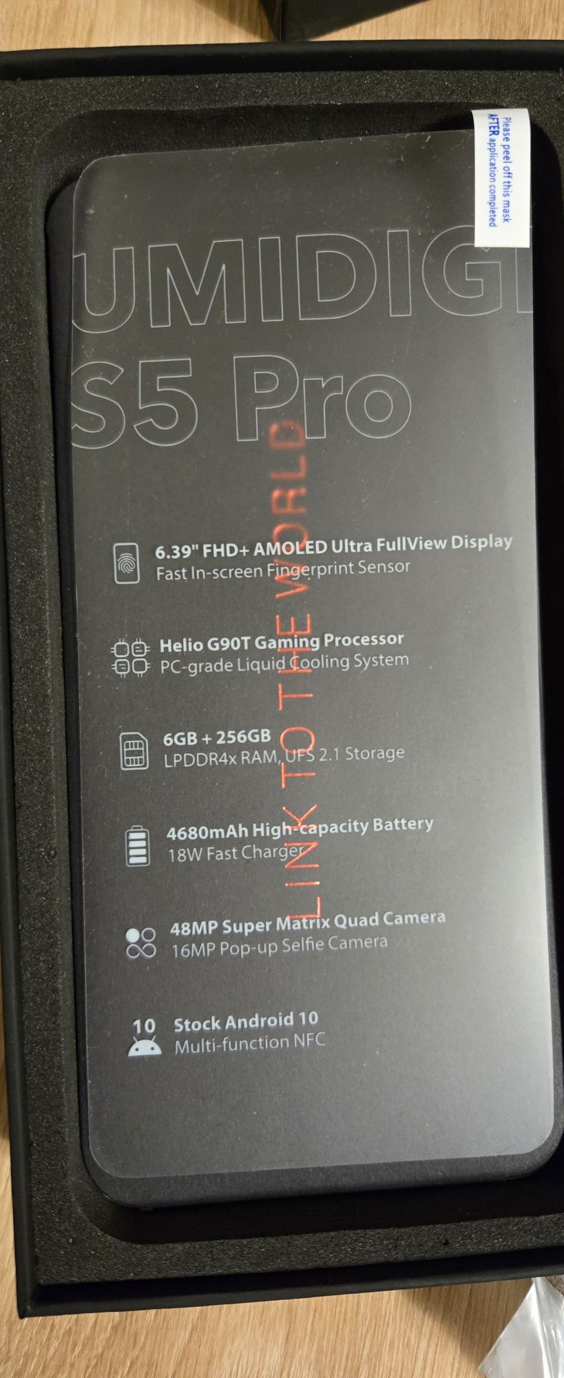 Wytrzymały Smartfon Umidigi S5 pro 48mpx dla wymagających jak nowy