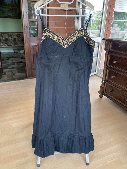 Letnia sukienka damska czarna 44