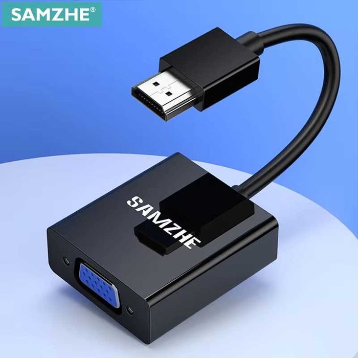 Конвертер переходник перехідник HDMI в VGA адаптер Samzhe