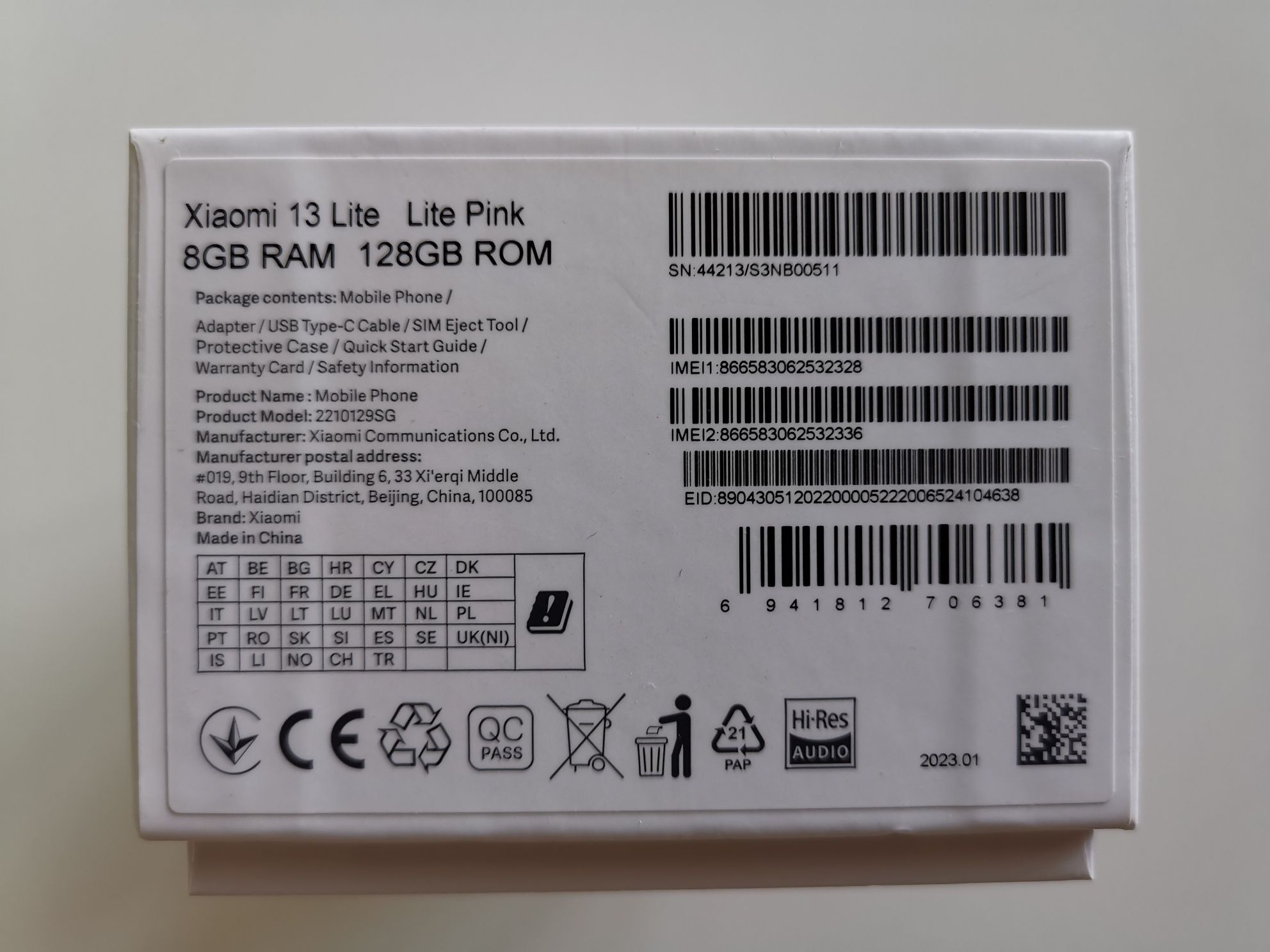 Smartfon Jak Nowy Xiaomi 13 Lite Pink Rożowy 128 GB Łódź