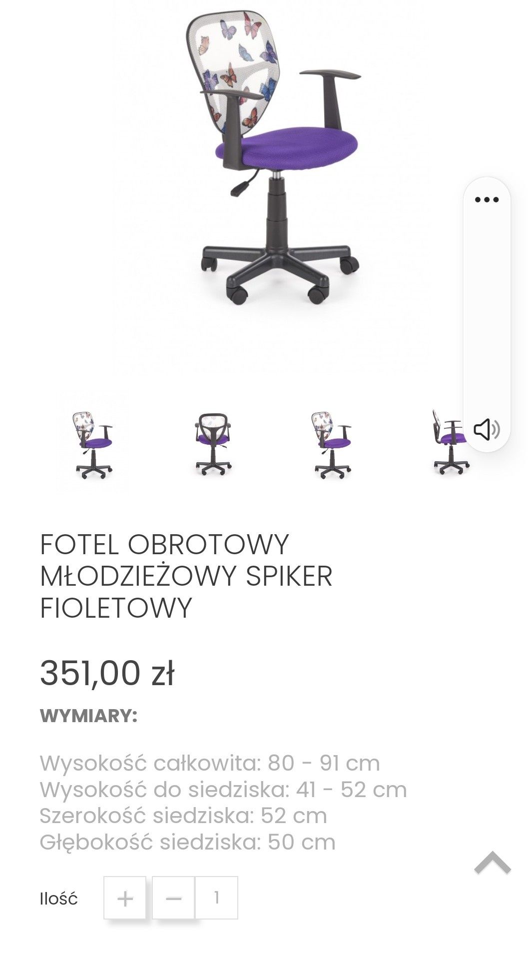 Fotel obrotowy do biurka