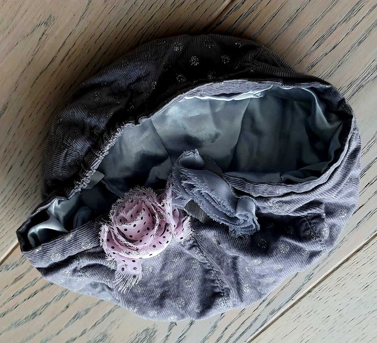 Czapka 3 4 5 6 lat 98 104, 110 116 beret dla dziewczynki