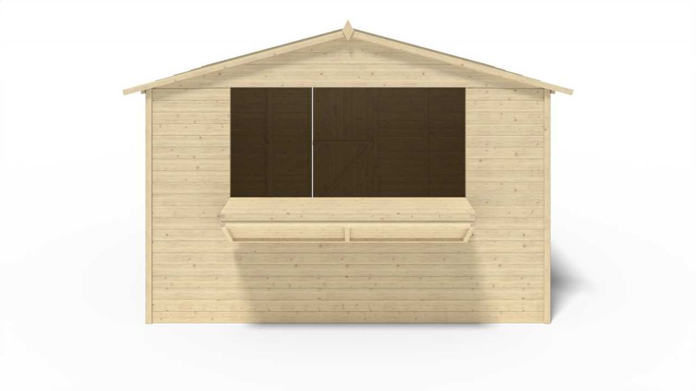 Stragan warzywniak kiosk handlowy 3x3m DOM607