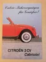 Prospekt Citroen 2CV Cabriolet Hoffmann