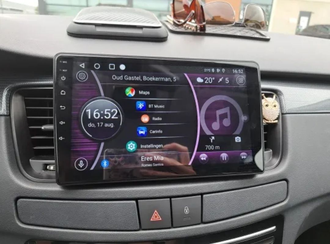 Rádio Android 13 com GPS Peugeot 508 (Artigo Novo)