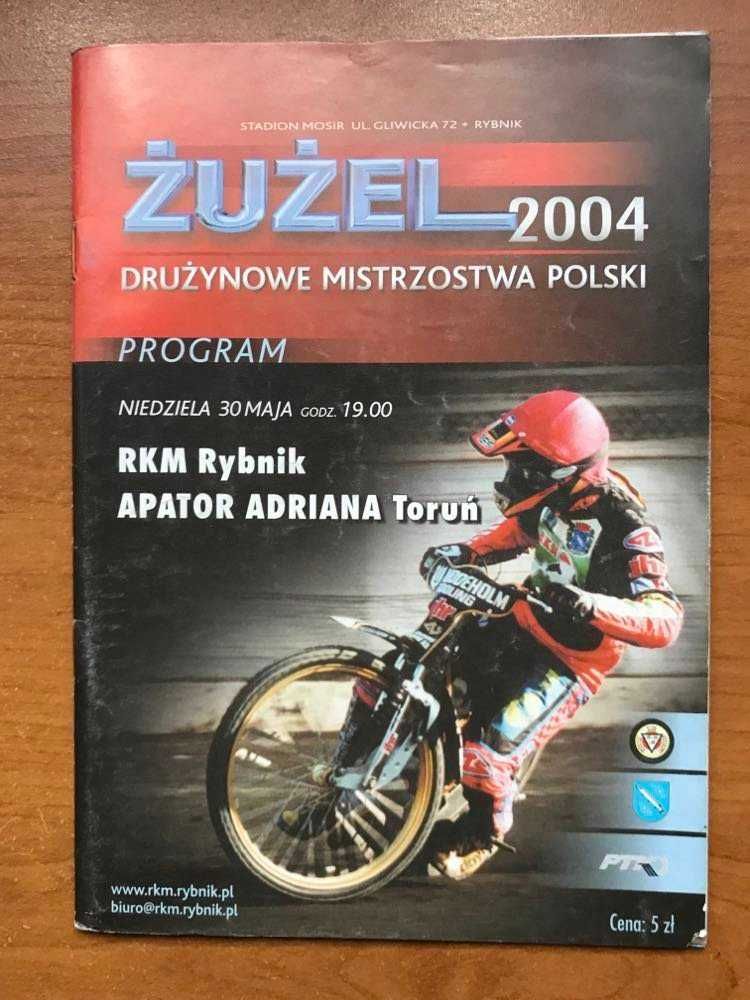 Program żużlowy DMP RKM Rybnik - ApatorToruń [Rybnik, 2004r.]