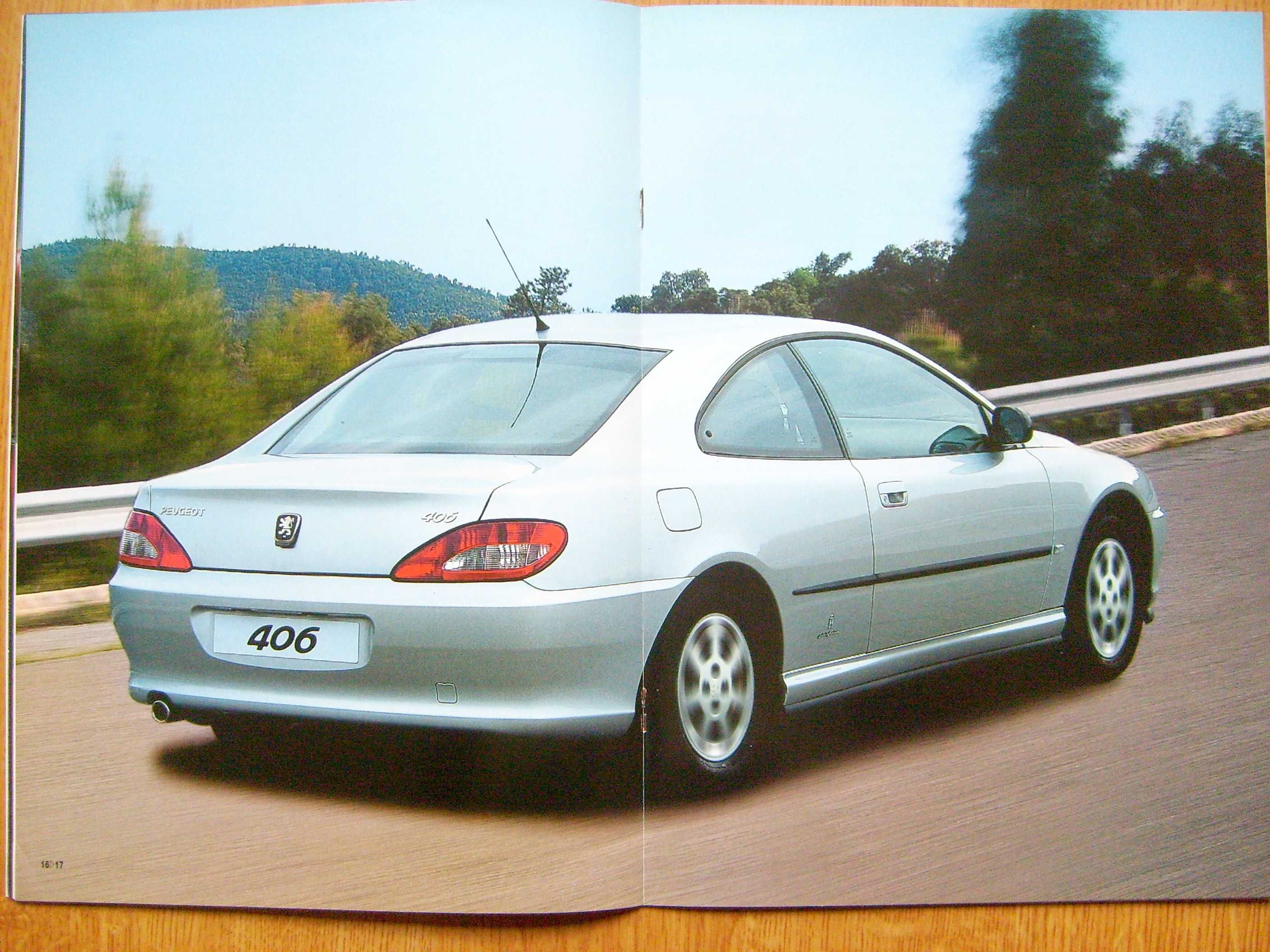 Peugeot 406 Coupe Pininfarina 2001 * prospekt 32 strony, stan BDB