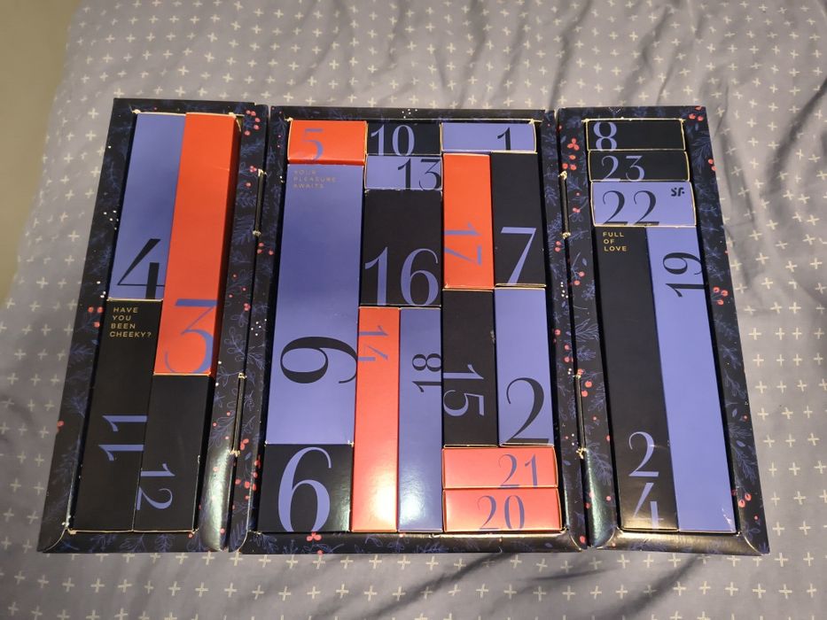 Pudełko na kalendarz adwentowy rozkładany 24 pudełeczka