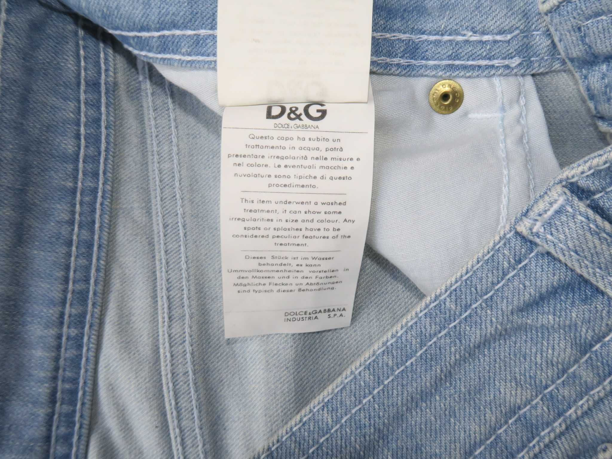 Dolce&Gabbana D&G jeansy proste casual S