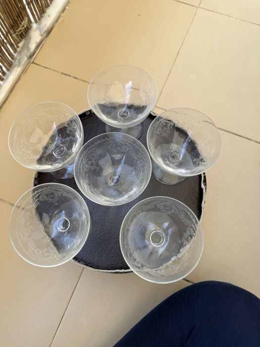 Conjunto 6 Copos + 6 Taças IVIMA Marinha Grande (NOVOS)