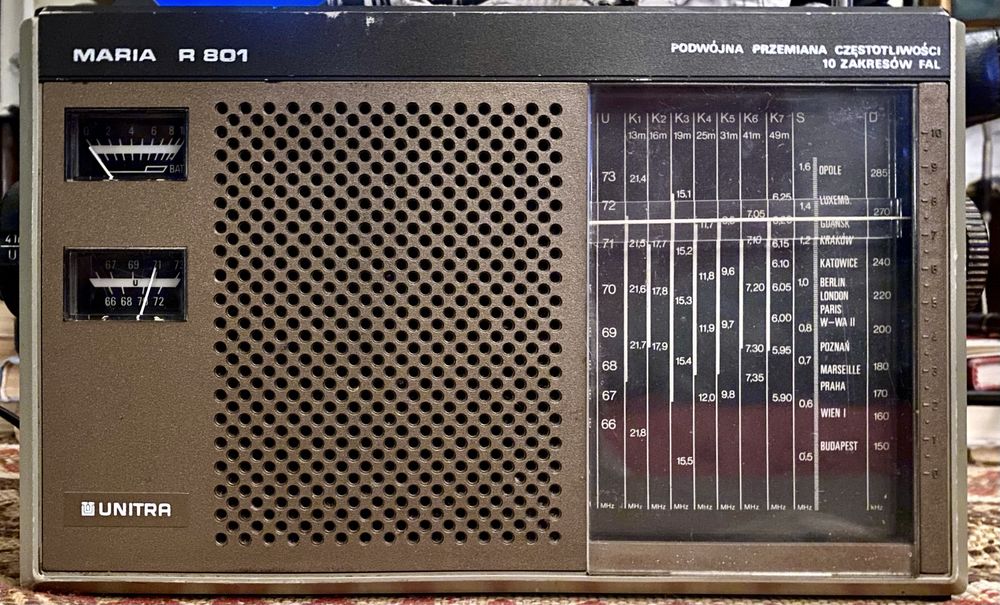 radio światowe - Unitra Eltra Maria R-801 - sprawne