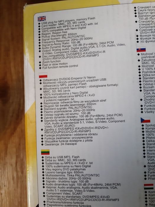 Odtwarzacz Manta DVD-030 Emperor IV