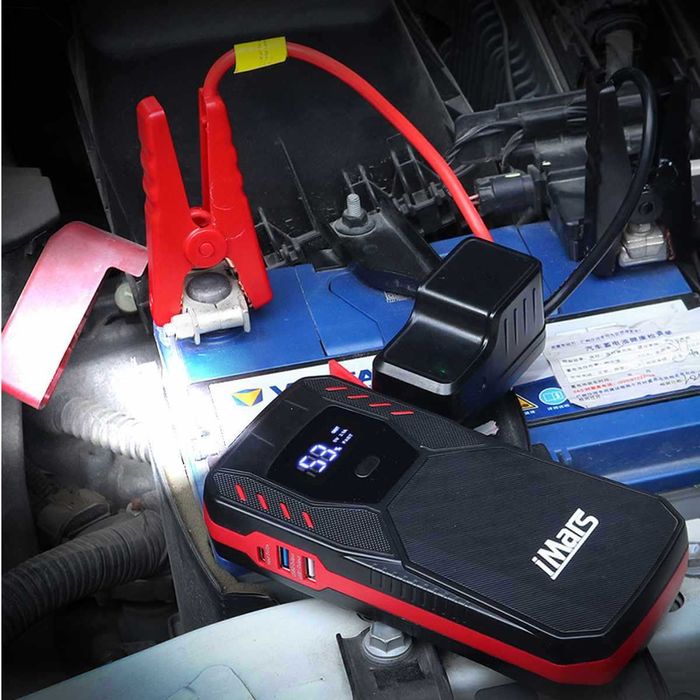 Arrancador Bateria P/ Carros * 1500A * 18000mAh * 2 x USB * Luz Led