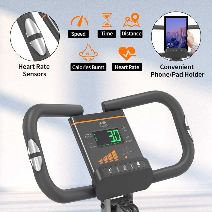 Trenażer rowerowy Leikefitness, rower fitness, wielofunkcyjny ergometr