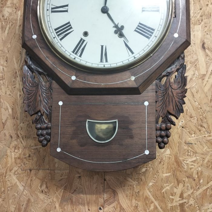 Duży stary zegar ścienny A38 sprawny