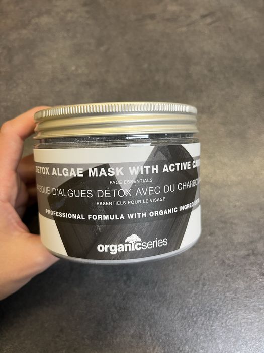 Maska algowa detox z aktywnym węglem organic series 500ml jak nowa