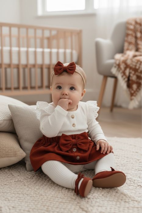 Komplet niemowlęcy dziewczęcy 74/80