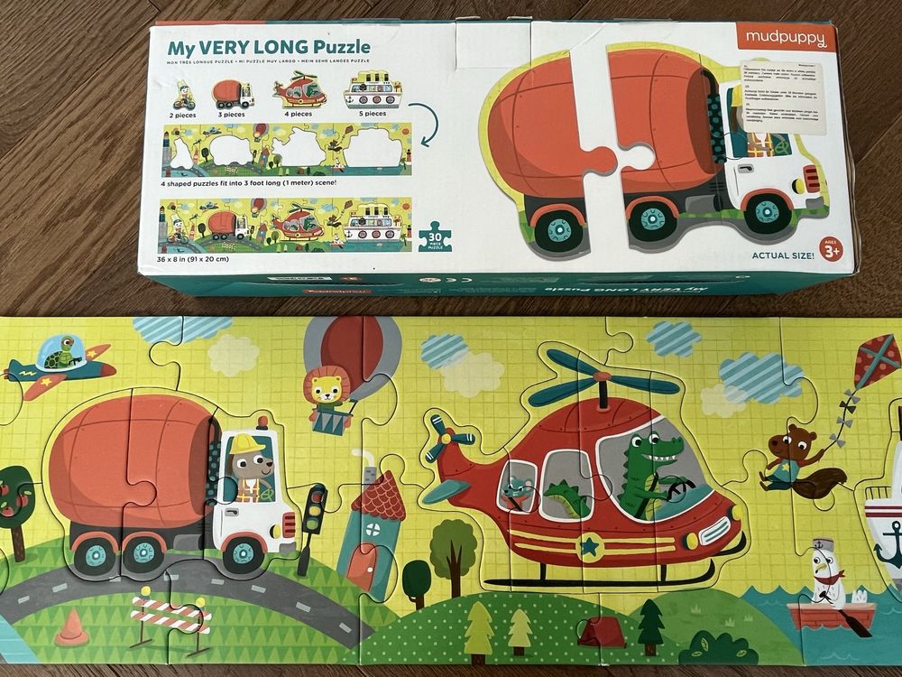 My very long PUZZLE, MUDPUPPY, 3+
