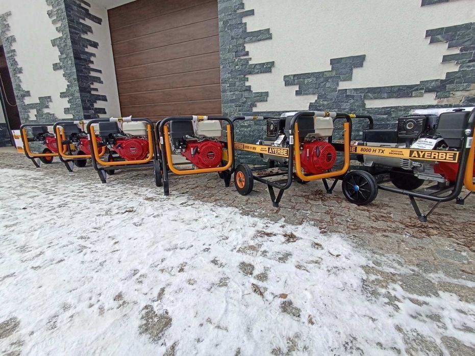 Бензо Генератор HONDA 8кВа/380В електростанція Ayerbe 8000H TX Іспанія