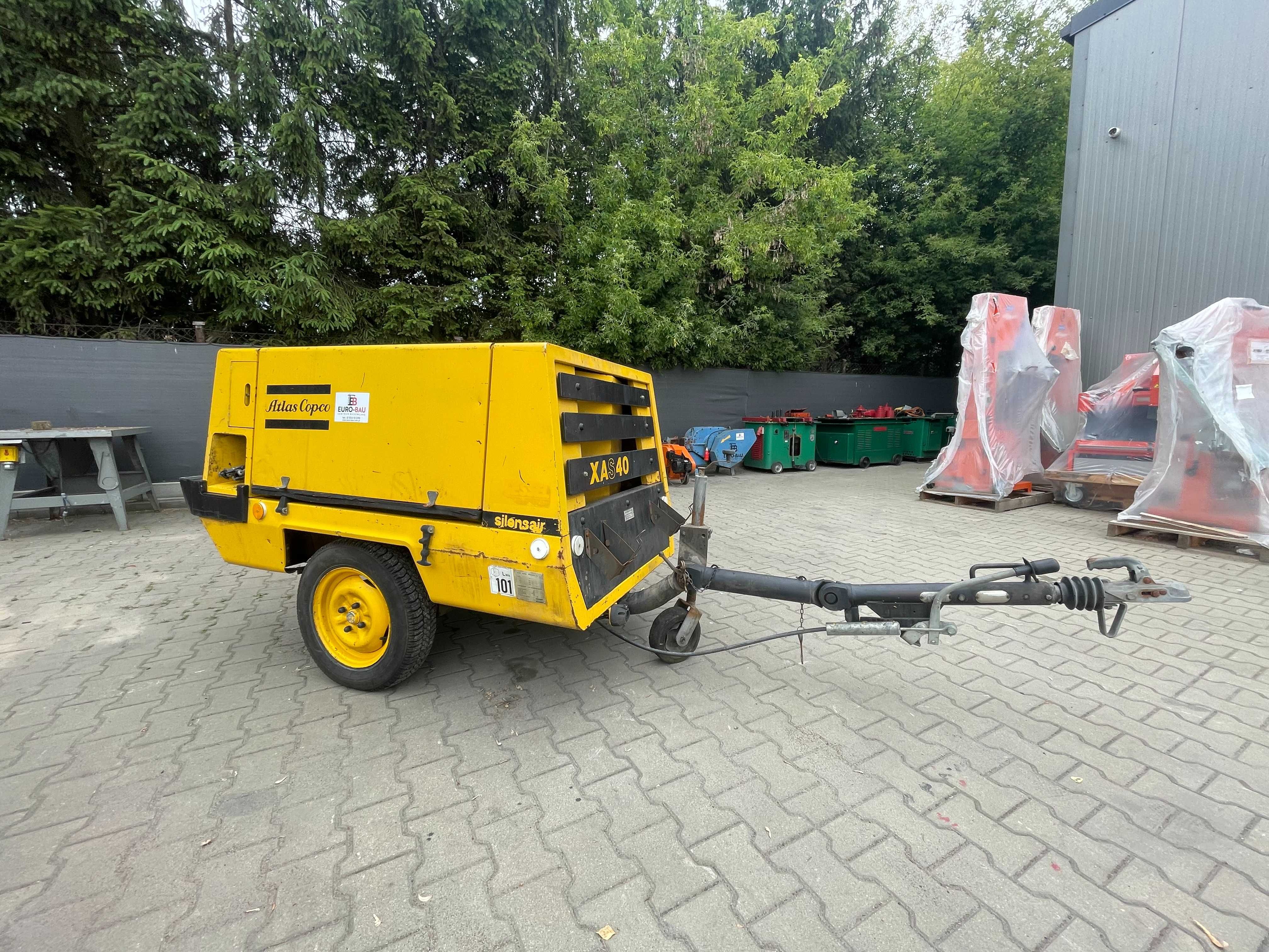 Sprężarka śruba, kompresor Atlas Copco Xas 40  piaskarka