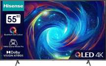 Телевізор Hisense 55E7KQ PRO, 4K UHD, QLED, Smart TV, HDR, 144 Гц(VRR)