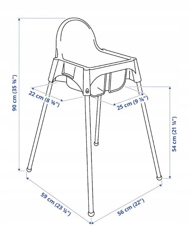 Krzeslo do karmienia IKEA z pasami