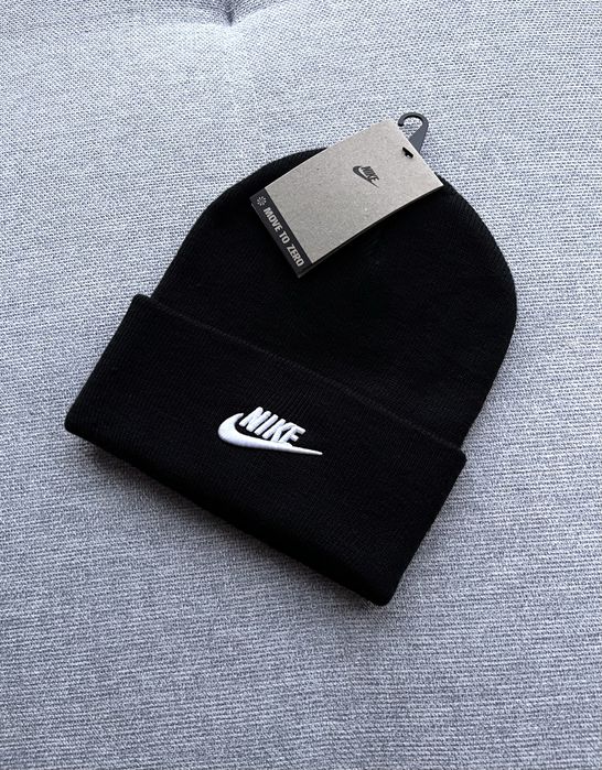 Оригінал Nike Utility Peak Swoosh Beanie Шапка Нова Зимова (HF0186)