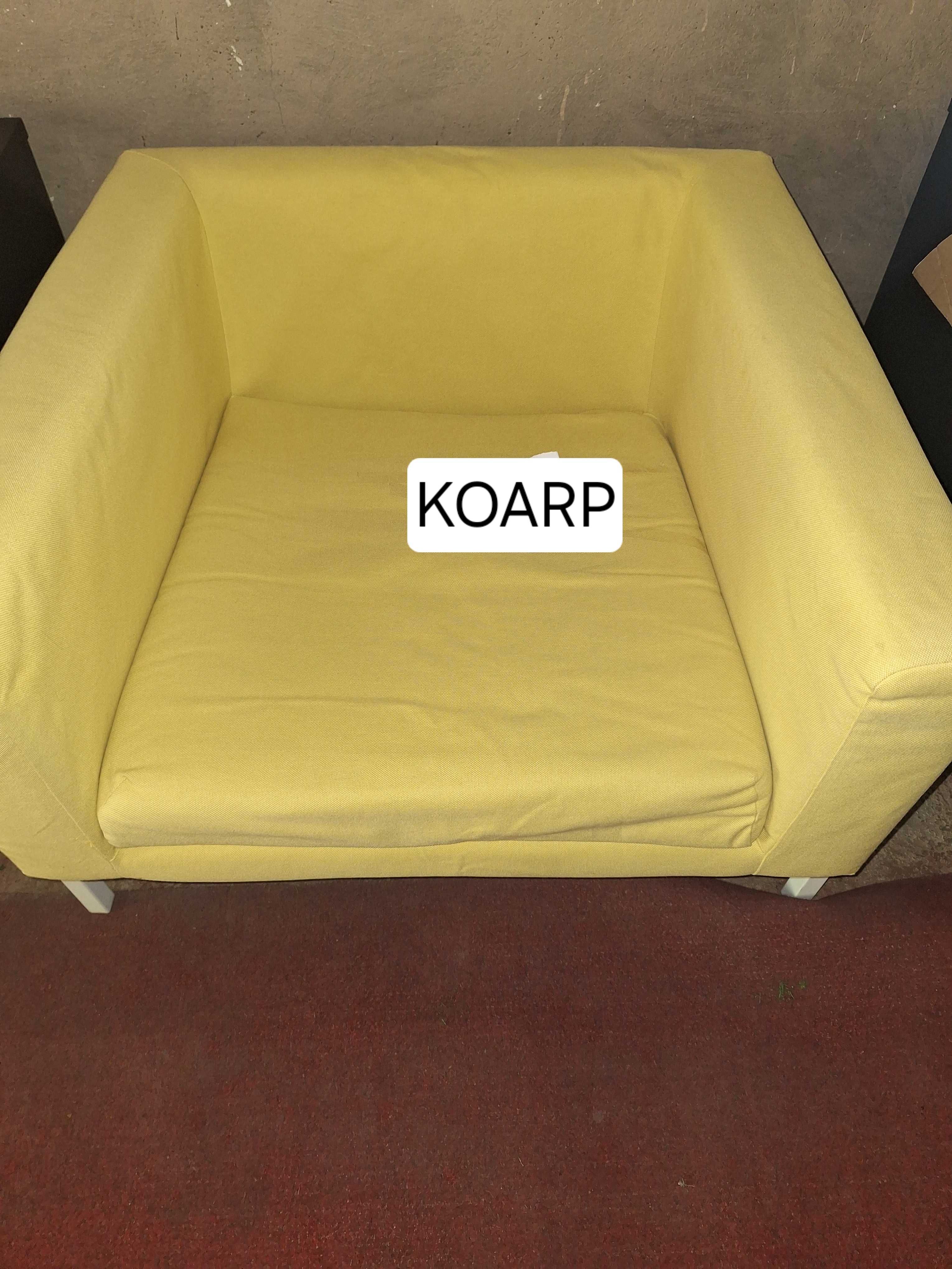 KOARP fotel IKEA okazja pokrycie fotela Orrsta złotożółty
