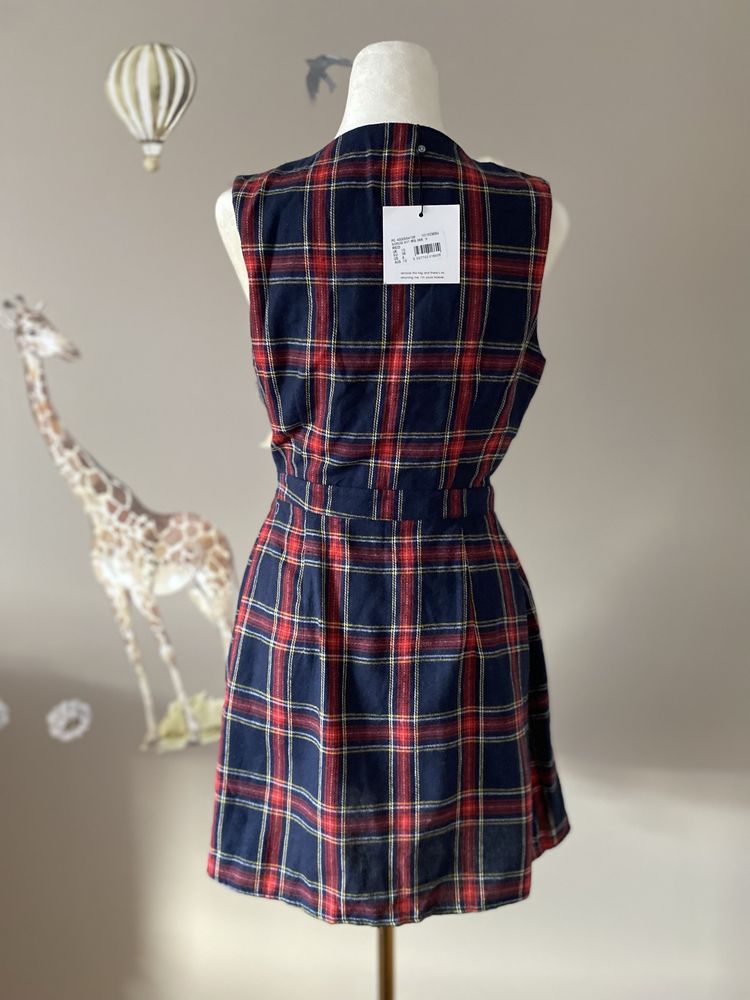 Sukienka w kratkę krótka grunge preppy nowa Missguided M